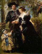 Peter Paul Rubens Rubens, his wife Helena Fourment, and their son Peter Paul Sweden oil painting artist